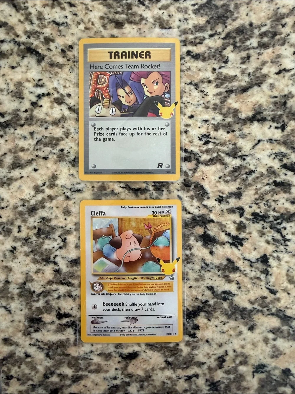 Pokémon 25th Celebration 20 Card Lot + 2 bonus cards